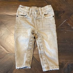 Gap distressed khaki jeans